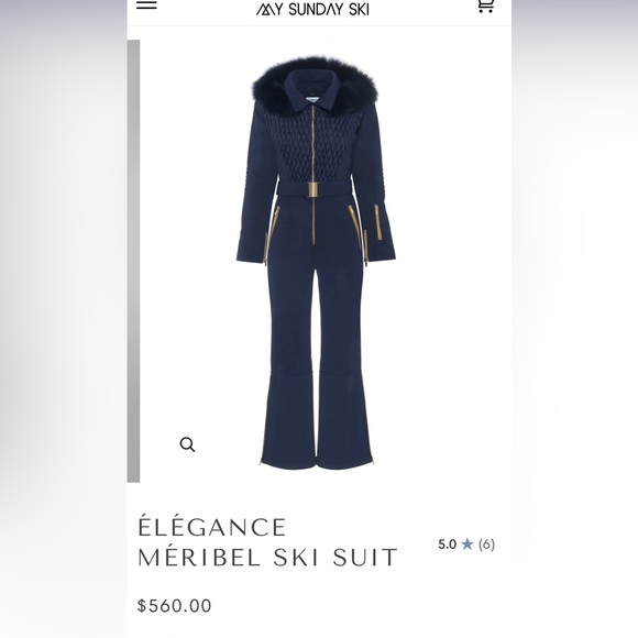 COPY - MY SUNDAY SKI ÉLÉGANCE MÉRIBEL SKI SUIT - Picture 1 of 8